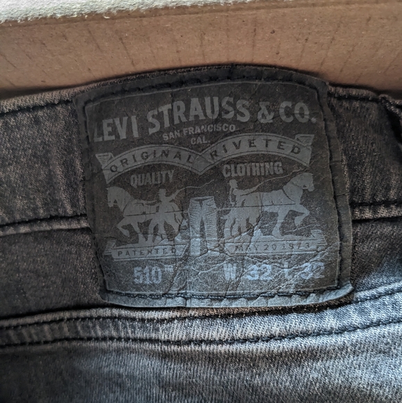Levi's 510 32x32 gray jeans - Picture 3 of 4